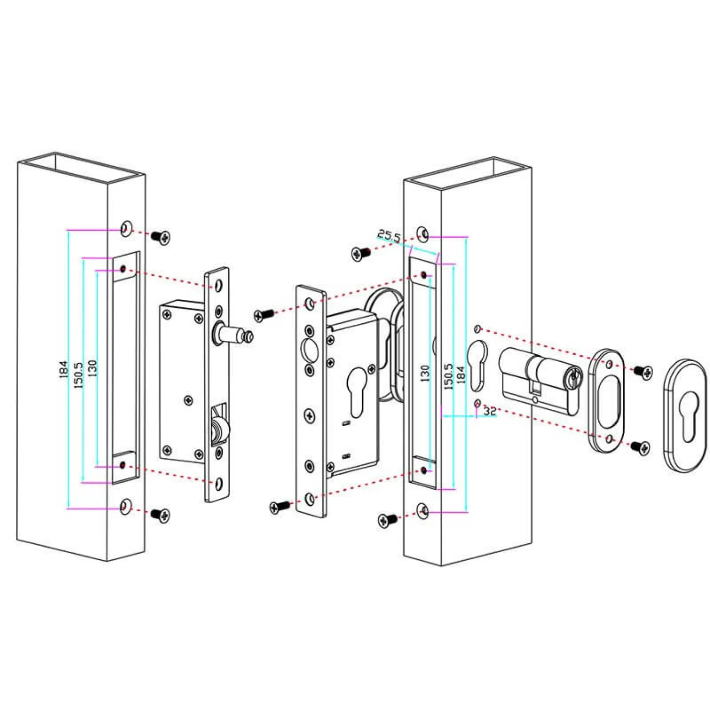 Замок електромеханічний Yli Electronic YSD-220 - Фото 3